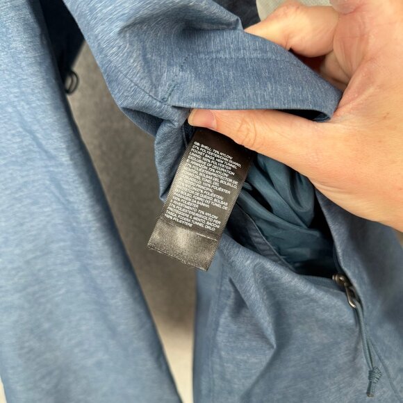 North Face Womens Resolve 2 Shell Jacket Size L Blue Hooded Waterproof Outdoor - Picture 10 of 16